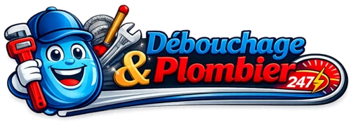 Debouchage Binche 247 logo plombier urgence - Débouchage canalisation WC éviers intervention rapide 24h/7j Binche Belgique